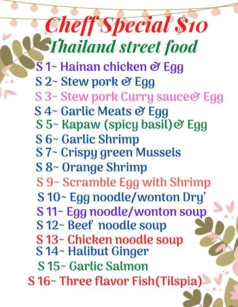 Thai @ Mall - Prescott, AZ menu_pic