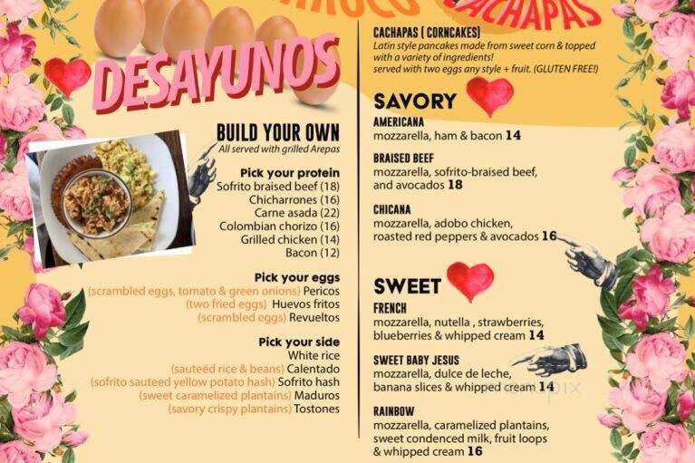 Barroco - Willoughby, OH menu_pic
