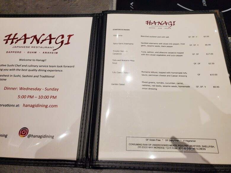 Hanagi Japanese Restaurant - Anaheim, CA
