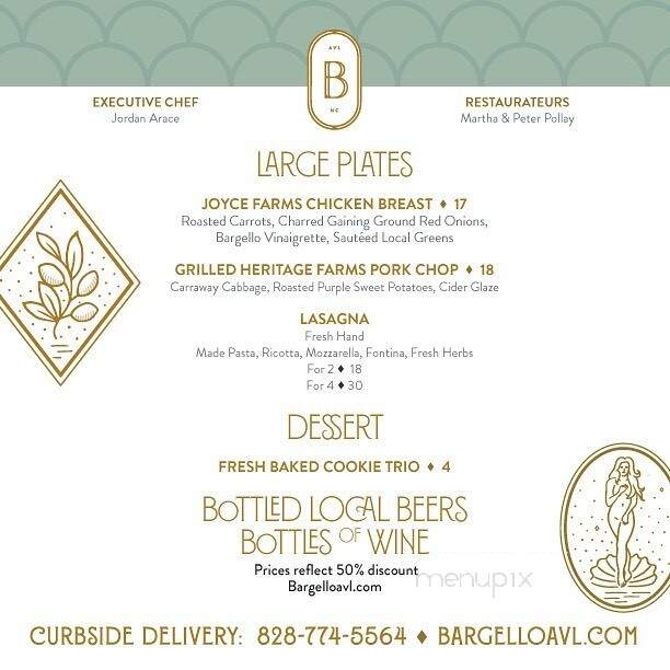 Bargello - Asheville, NC menu_pic