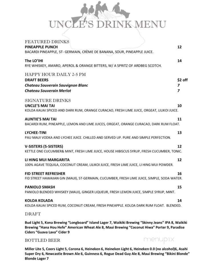 Uncle's Fish Market & Grill - Aiea, HI menu_pic