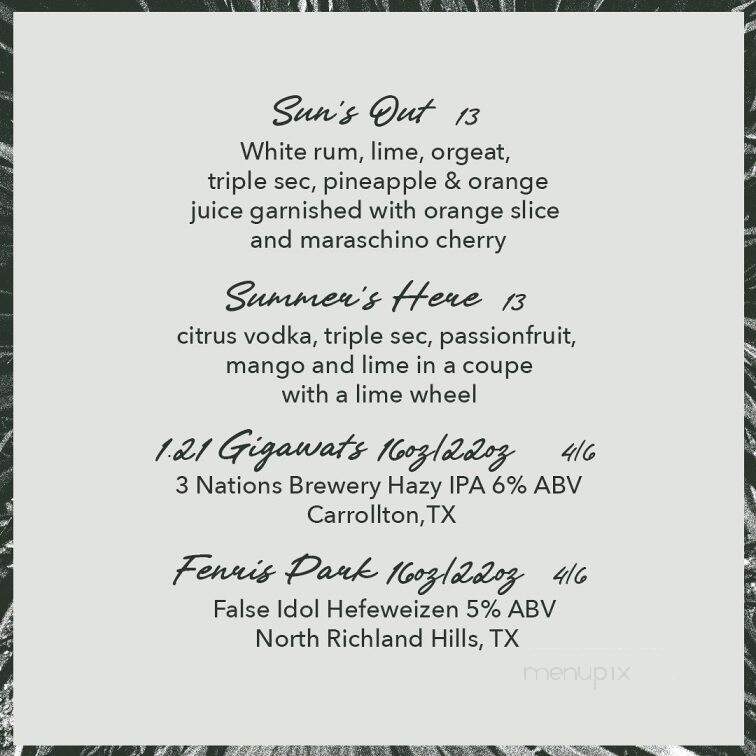 V's House - North Richland Hills, TX menu_pic