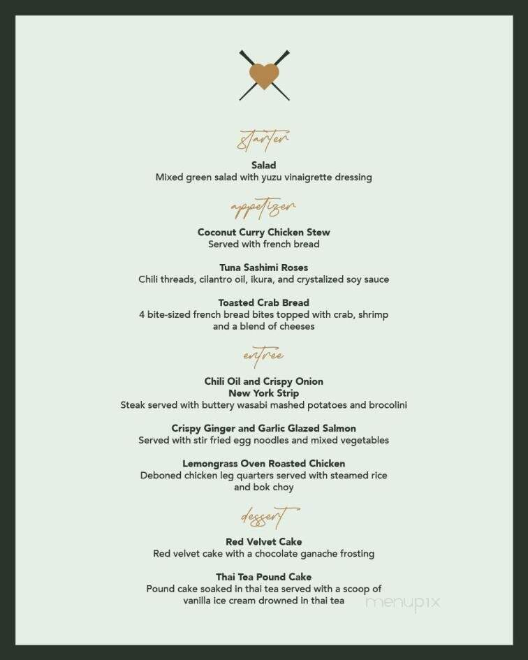 V's House - North Richland Hills, TX menu_pic