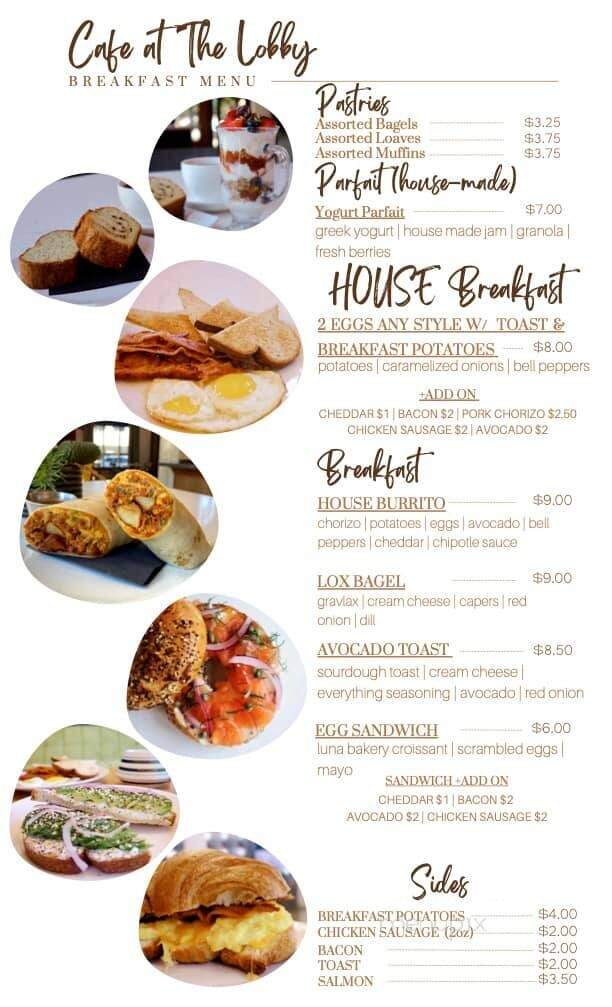 Cafe at the Lobby - Winder, GA menu_pic