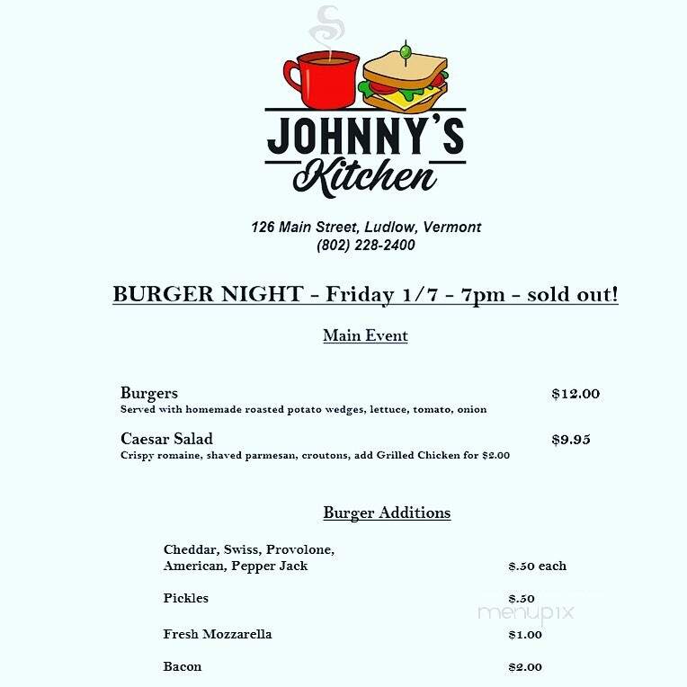 Johnny's Kitchen - Ludlow, VT
