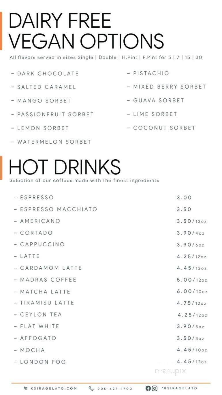 Ksira Gelato - Ajax, ON menu_pic