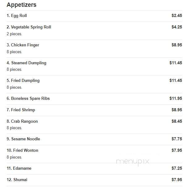 Dragon Chinese Restaurant - Ballston Lake, NY menu_pic