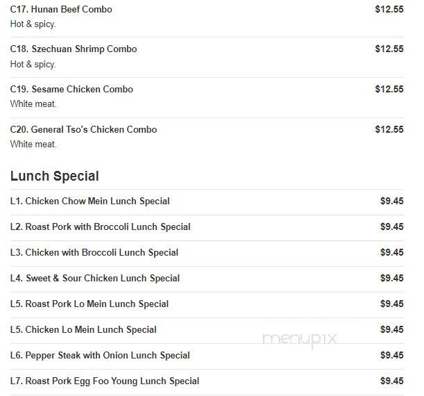 Dragon Chinese Restaurant - Ballston Lake, NY menu_pic