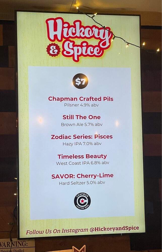 Hickory and Spice BBQ - Orange, CA menu_pic