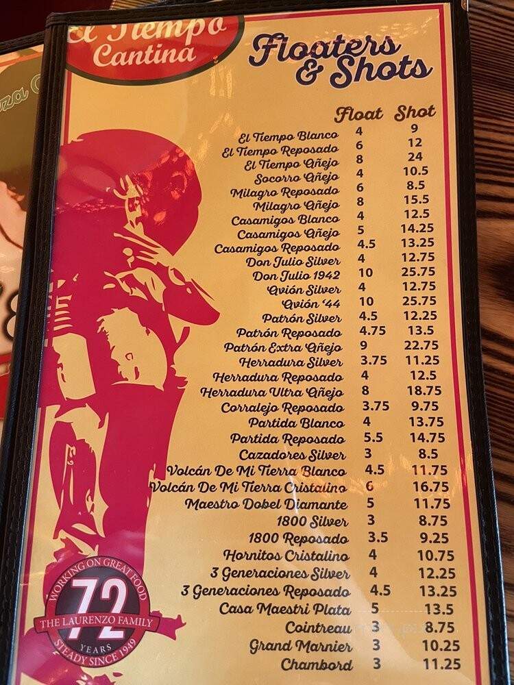 El Tiempo Cantina - Katy, TX menu_pic