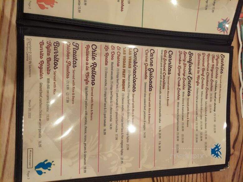 El Tiempo Cantina - Katy, TX menu_pic