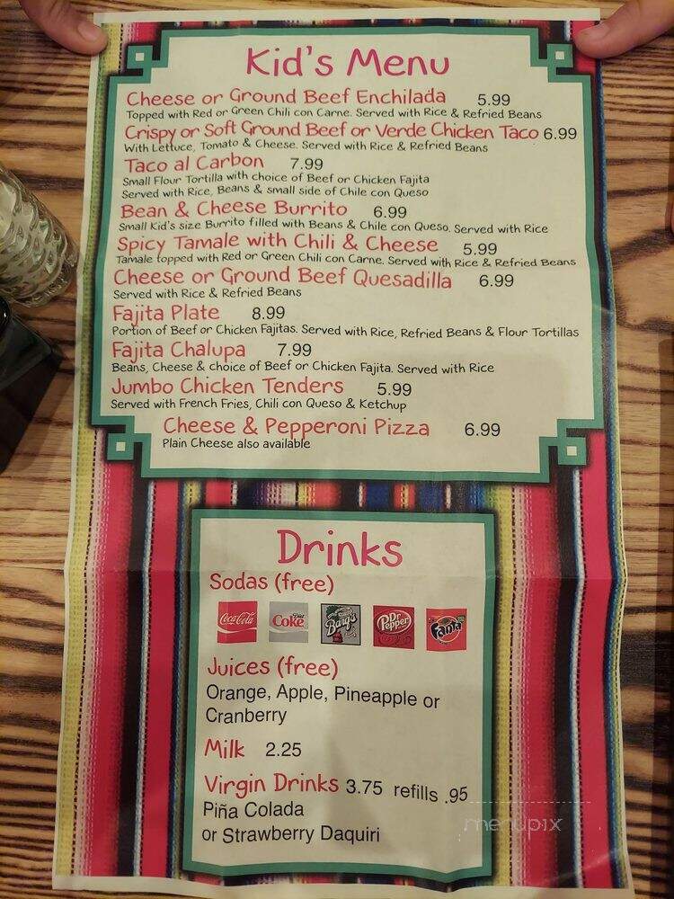 El Tiempo Cantina - Katy, TX menu_pic