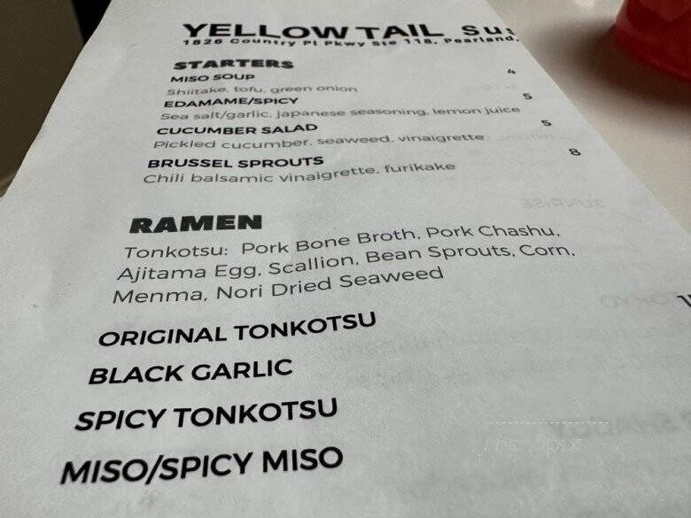 Yellowtail Sushi & Ramen - Pearland, TX