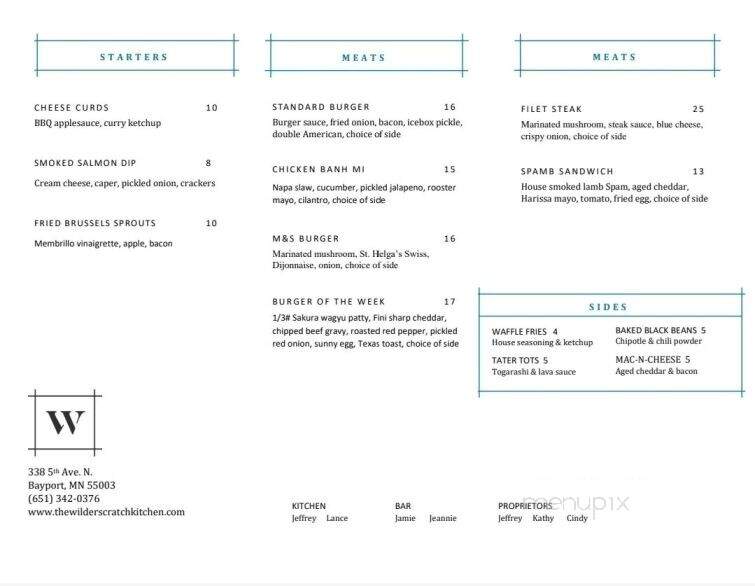 Be Wild Burgers - Saint Croix Falls, WI menu_pic