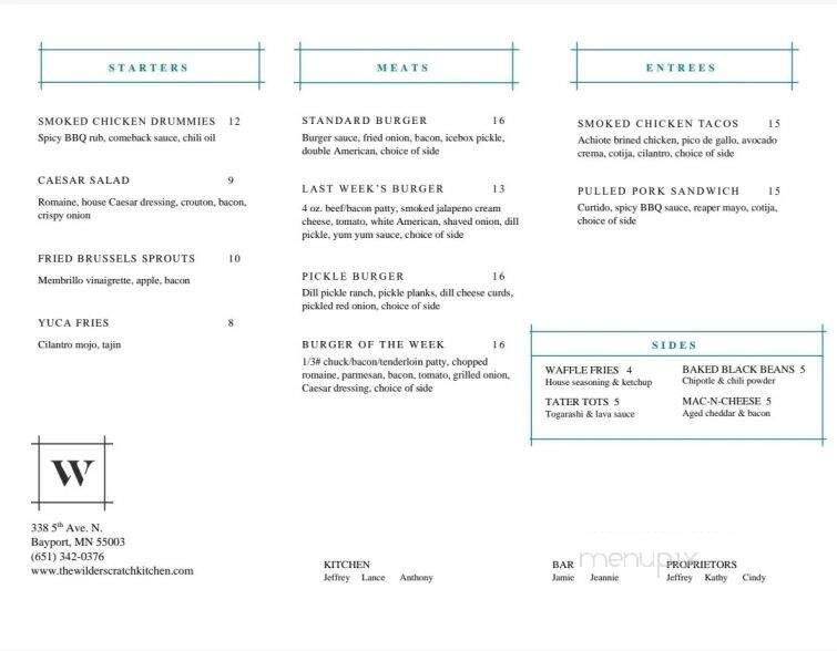 Be Wild Burgers - Saint Croix Falls, WI menu_pic