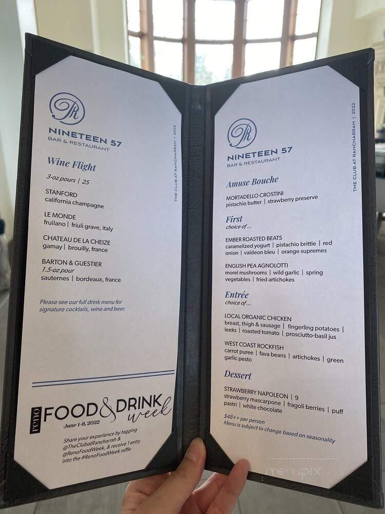 Nineteen 57 Bar & Restaurant - Reno, NV menu_pic