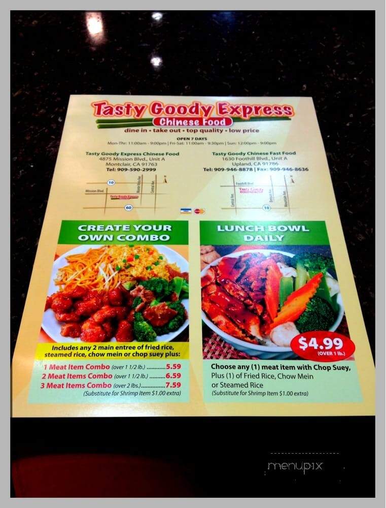 Tasty Goody Express - Montclair, CA menu_pic