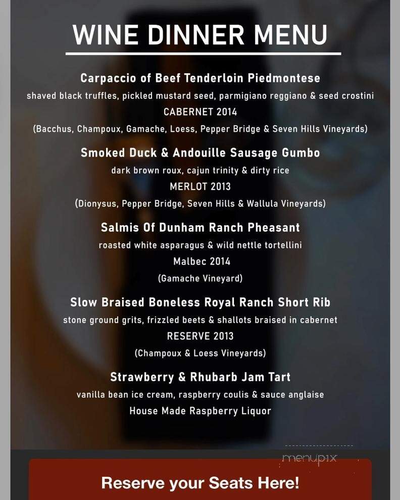 Canyon River Grill - Ellensburg, WA menu_pic
