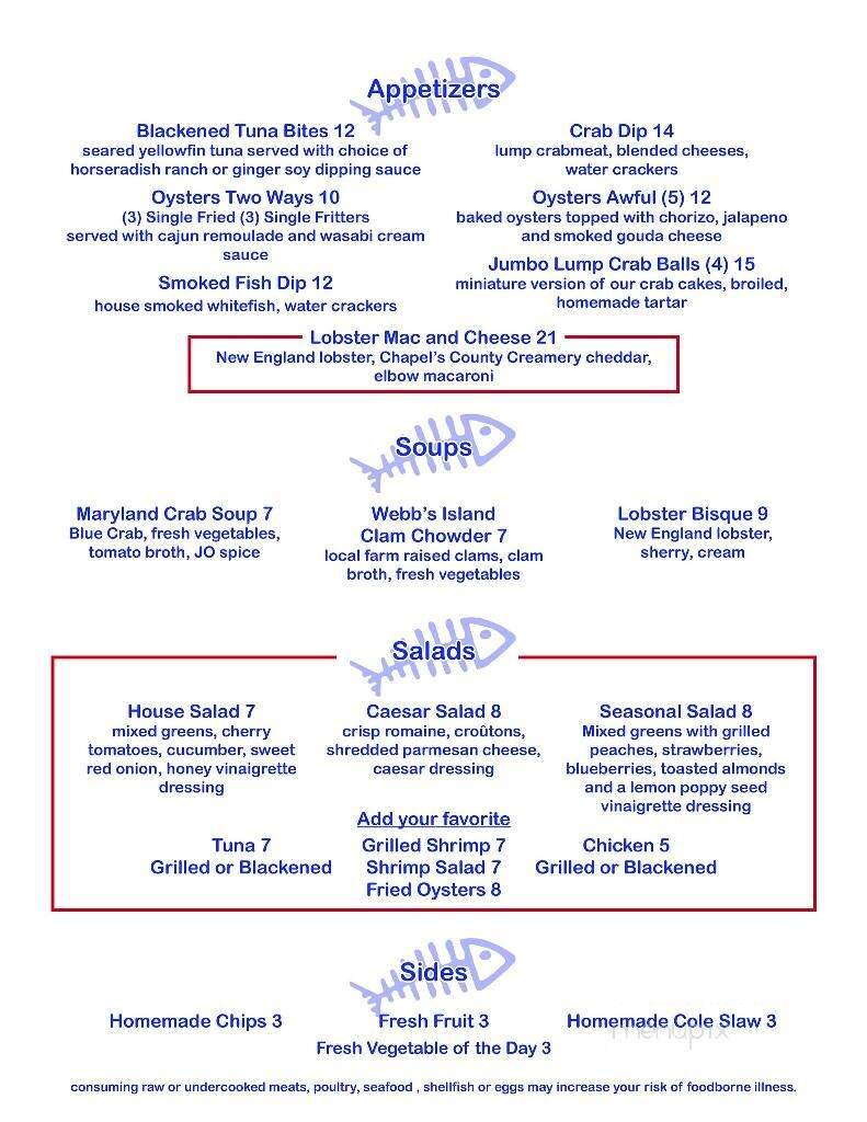 Awful Arthur's - Saint Michaels, MD menu_pic