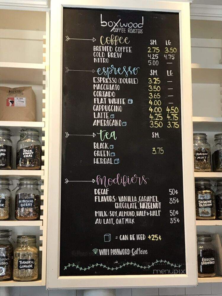 Boxwood Coffee - Summit, NJ menu_pic