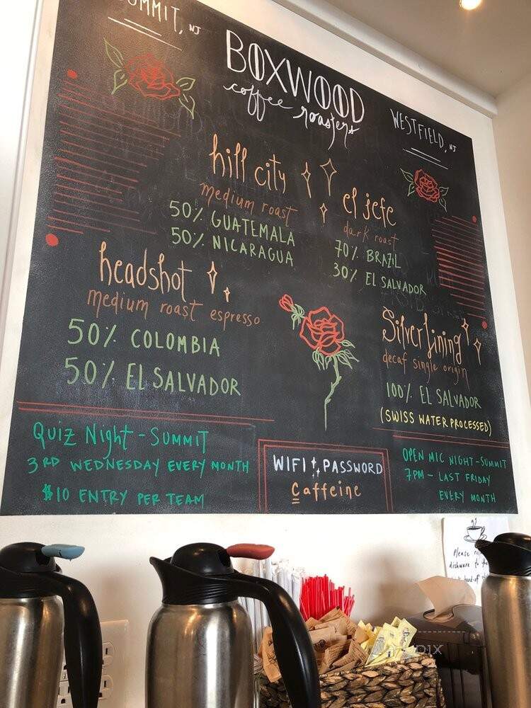 Boxwood Coffee - Summit, NJ menu_pic