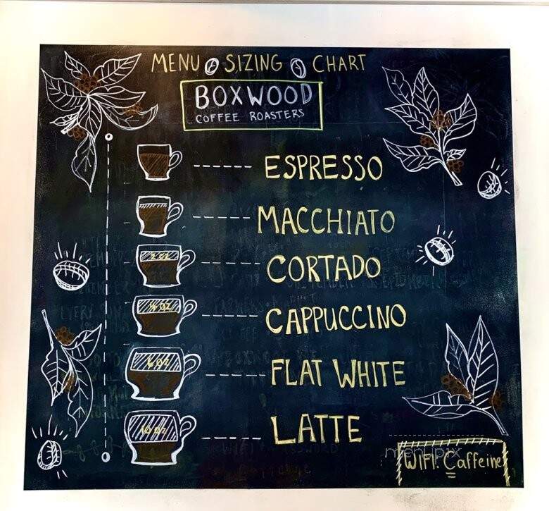 Boxwood Coffee - Summit, NJ menu_pic