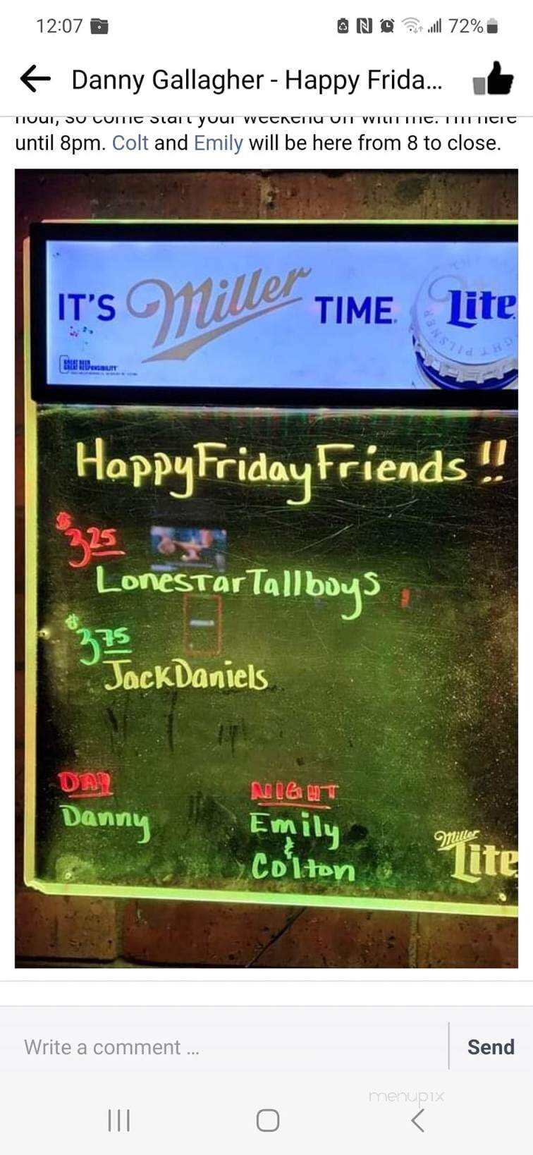 Schooners Sports Bar - San Antonio, TX menu_pic