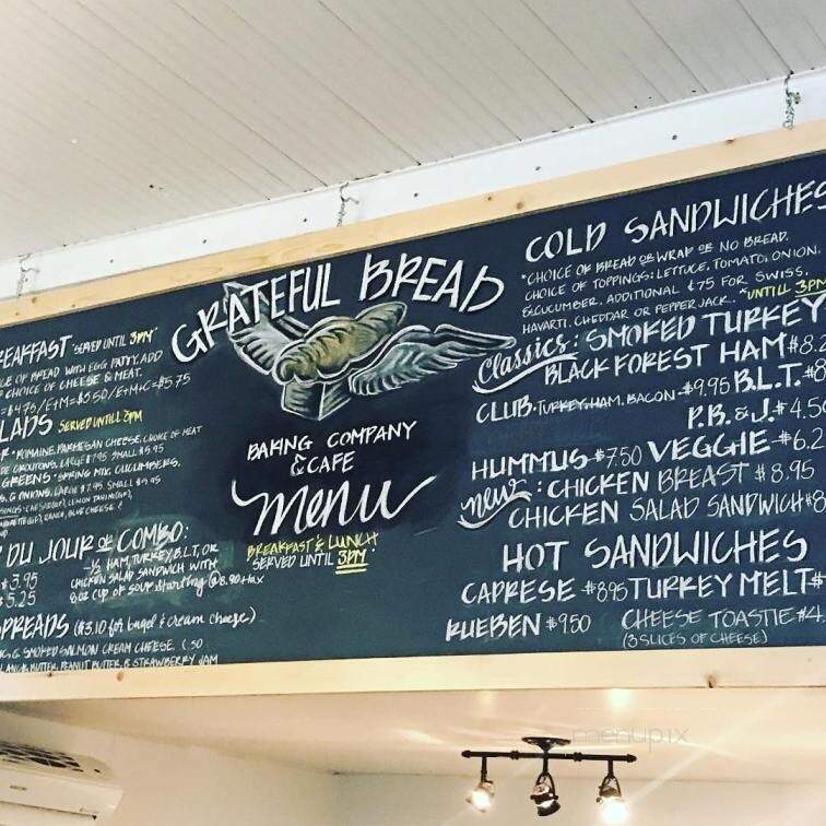 Grateful Bread - Duvall, WA menu_pic