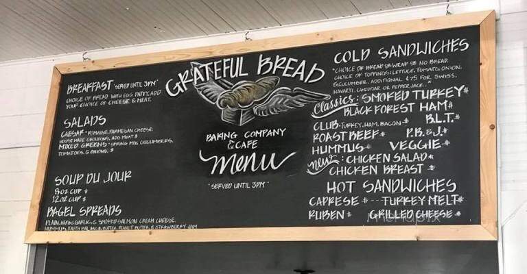 Grateful Bread - Duvall, WA menu_pic