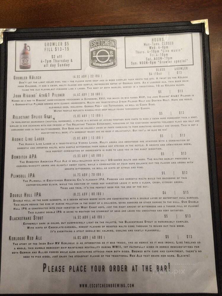 Escutcheon Brewing - Winchester, VA