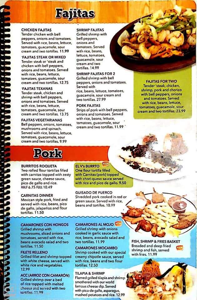 Los Vaqueros - Jefferson, GA menu_pic