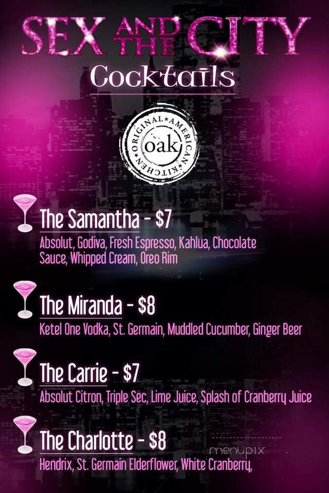 OAK - Gainesville, FL menu_pic