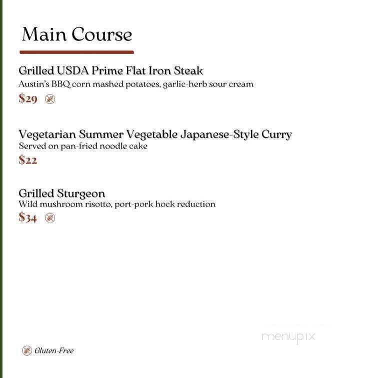Sybaris - Albany, OR menu_pic