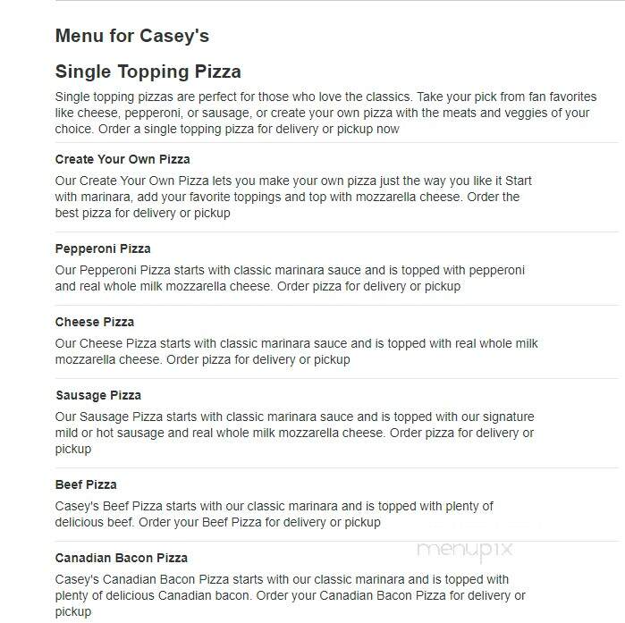 Caseys Carry Out Pizza - Cresco, IA