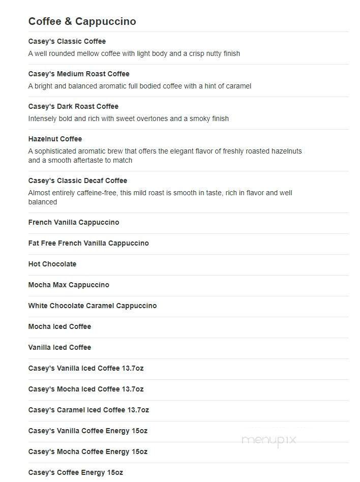 Caseys Carry Out Pizza - Cresco, IA menu_pic