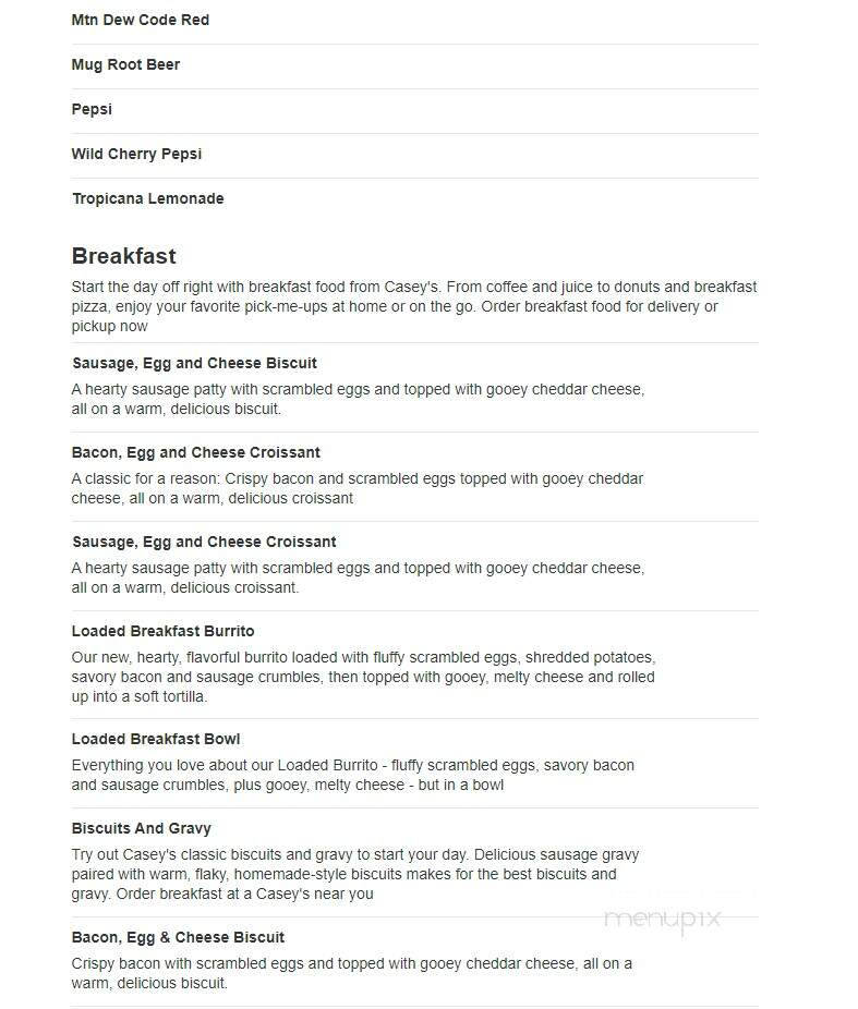 Caseys Carry Out Pizza - Cresco, IA menu_pic