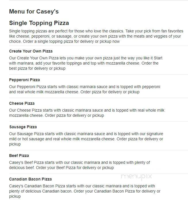 Caseys Carry Out Pizza - Windom, MN