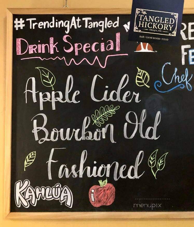 Tangled Hickory Wine Bar - Viroqua, WI menu_pic
