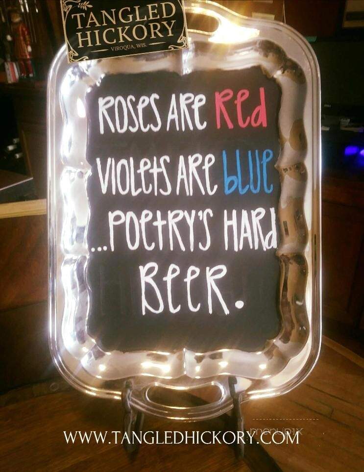 Tangled Hickory Wine Bar - Viroqua, WI menu_pic