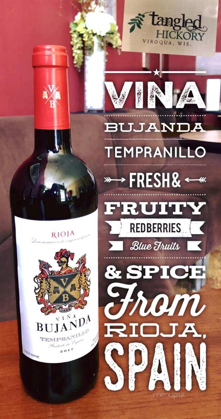 Tangled Hickory Wine Bar - Viroqua, WI menu_pic