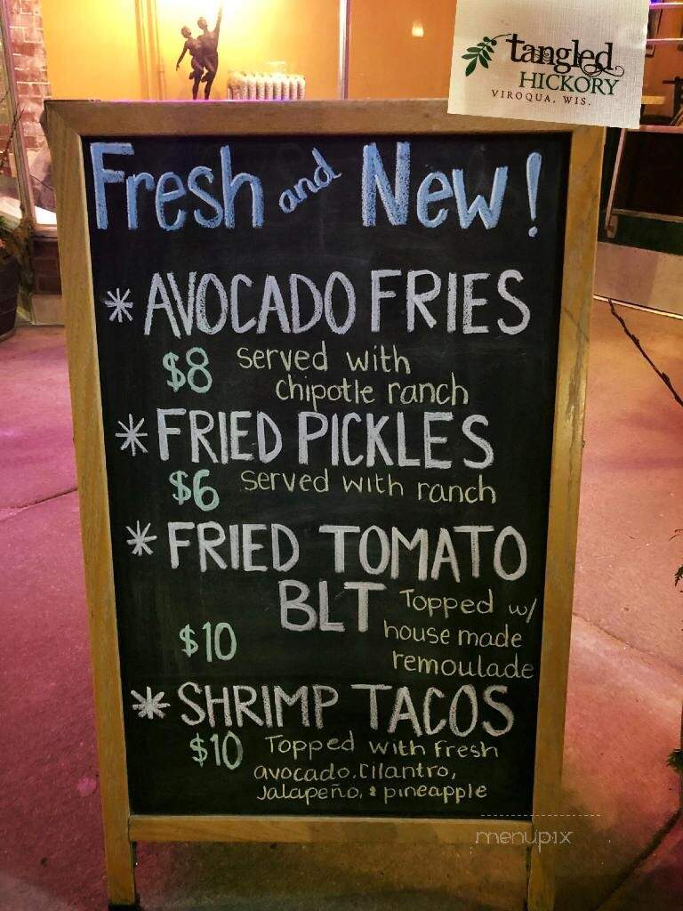 Tangled Hickory Wine Bar - Viroqua, WI menu_pic