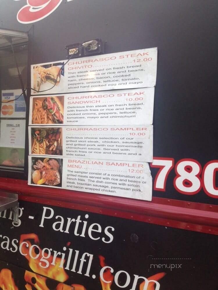 Churrasco Grill Food Truck - West Palm Beach, FL menu_pic