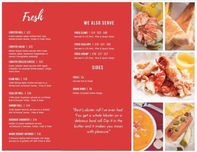 Shannon's Unshelled - Boothbay Harbor, ME menu_pic
