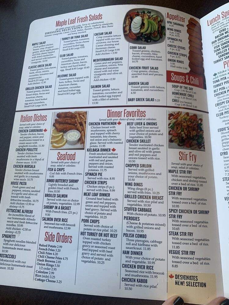 Maple Leaf Restaurant - Troy, MI menu_pic