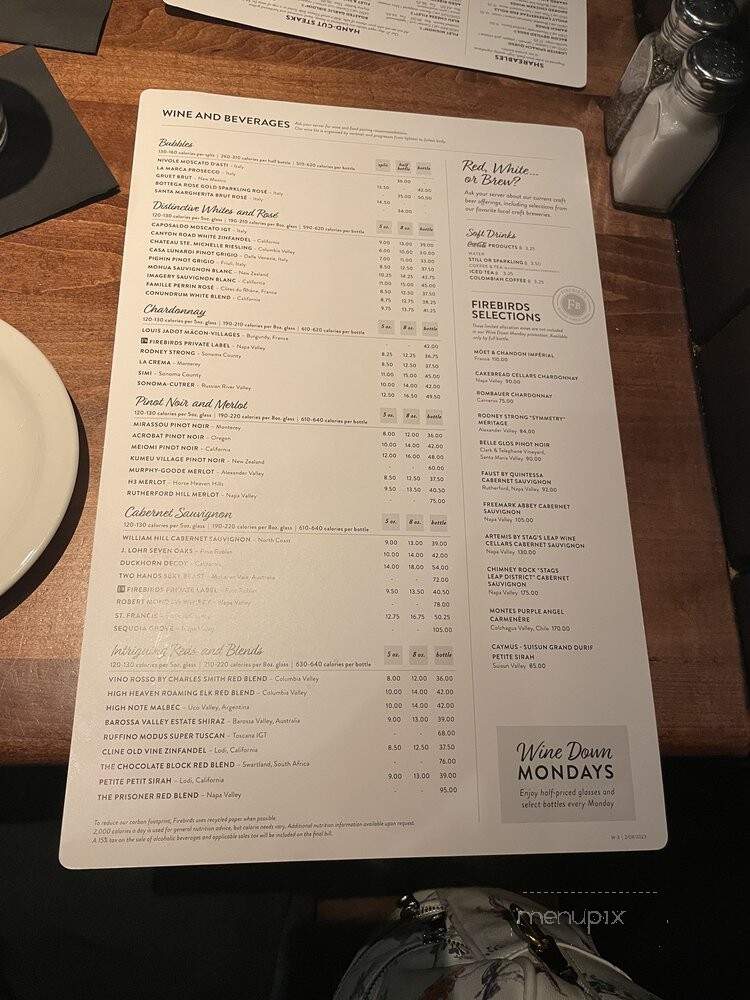 Firebirds Wood Fired Grill - Brentwood, TN menu_pic