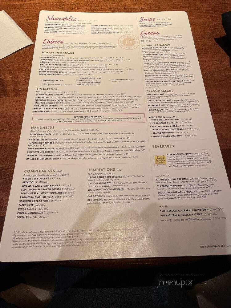 Firebirds Wood Fired Grill - Brentwood, TN menu_pic