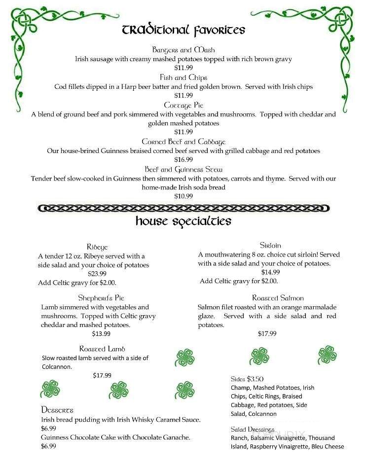 Black Raven - Choctaw, OK menu_pic