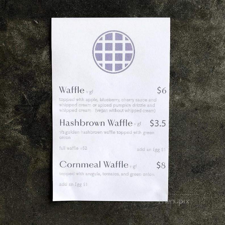 Anthology Coffee - Detroit, MI menu_pic