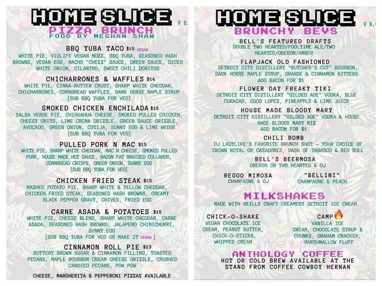 Anthology Coffee - Detroit, MI menu_pic