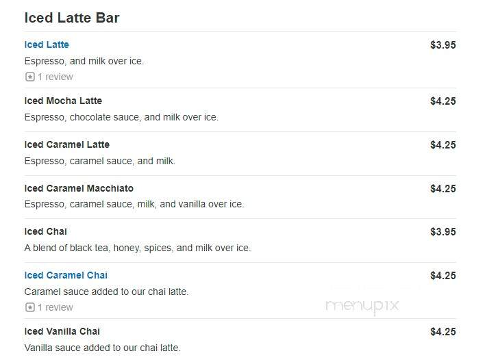 Perfecto's Caffe - North Andover, MA menu_pic